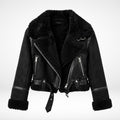 Faux Shearling Aviator Jacket