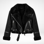 Faux Shearling Aviator Jacket