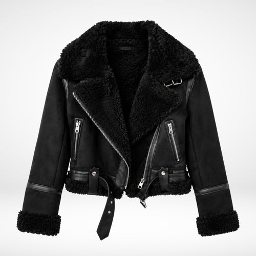Faux Shearling Aviator Jacket