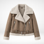 Fliegerjacke aus Kunstlammfell
