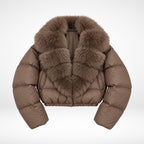 Faux Fur Collar Puffer Jacket