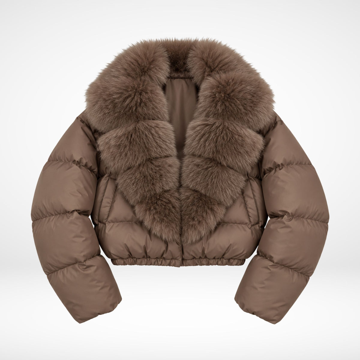 Faux Fur Collar Puffer Jacket