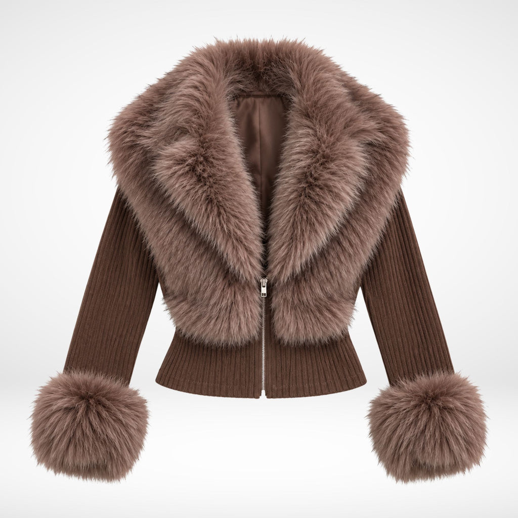 Faux Fur Trim Jacket