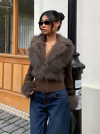 Faux Fur Trim Jacket
