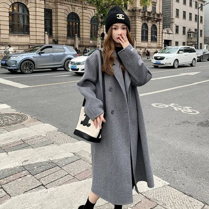 Long Double-Breasted Coat