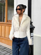 Faux Fur Trim Jacket
