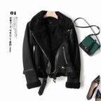 Faux Shearling Aviator Jacket